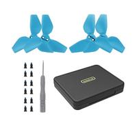 MotuTech Propellers for DJI Neo 2016S Propellers Propellers with Screws Tools (Blue-2 Pairs + Case)