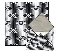 MotuTech Protective Case for DJI Neo 2 Mini 5 4 Pro Air 3S Tablet Laptop Camera Anti-Scratch Dustproof Storage Cases Bag Magic Cloth Self Adhesive, Black and White Geometry, Universel, Carry Case