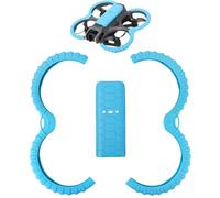 MotuTech Protective Rings Bumper + Back Protection for DJI Avata 2 TPU Guards for Propeller Guard Propeller Guard Accessory (Blue - Set)