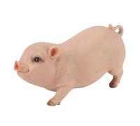MOTUZP Pig Statue Mini Pig Figurine Garden Statue Cute Funny Pig Indoor Outdoor Sculpture Lawn Ornaments 12inches Garden Collectible Figurine (Roseate)