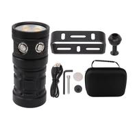 MOTUZP Scuba Diving Flashlight, Diving Flashlight 18000LM 6000K IPX8 Waterproof Handheld LED Light Dive Torch Source for 100M Underwater Activities