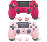 MOTYCTCH Wireless Controller for P4,P4 Pro Controller Wireless for P4 Slim/Pro/PC Console,Bluetooth Gamepad Joystick Dual-shock 4 With Touch Pad/Dual Vibration/Motion Control (Hot Pink+Pink)