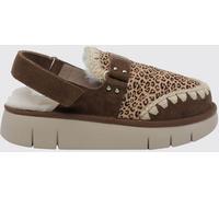 MOU Bounce Animal Print Pony Hair Slingbacks with a Shearling Lining - Size: 38 - female