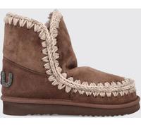 MOU Eskimo Sheepskin Ankle Boots with Embroidery and Glitter Logo Back - Size: 37 - female