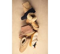 MOU Leather Creston Boots Shoe at Free People in Crackled Beige, Size: EU 39 - female