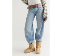 MOU Leather Creston Boots Shoe at Free People in Crackled Beige, Size: EU 40 - female