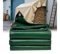 Moubhjd Heavy Duty PVC Tarpaulin, Thick Woven 400gsm Waterproof Double-Sided Fabric - Supreme Versatility for Covering, Protecting（Size：2x20m)
