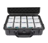 Moubruk - Graduated coin slab case compatible with 140+ PCGS or NGC coin slabs, waterproof storage box with custom foam interior fits the