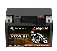 MOUDENSKAY YTX4L-BS Lithium Motorcycle Battery 12V LiFePO4 Starter Battery