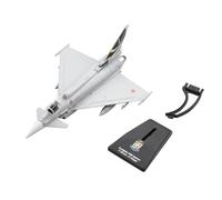 MOUDOAUER 1/100 Scale Eurofighter Typhoon EF-2000 Fighter Model Alloy Model Diecast Plane Toy for Collection