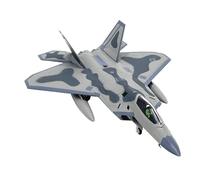 MOUDOAUER 1/100 Scale United States Air Force F-22 Raptor Fighter Model Alloy Model Diecast Plane for Collection