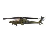 MOUDOAUER 1/130 Scale United States Army AH-64 Apache Attack Helicopter Model Alloy Model Diecast Plane for Collection