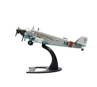 MOUDOAUER 1/144 Scale WWII German Luftwaffe Junkers Ju-52/3M Transport Aircraft Model Alloy Model Diecast Plane for Collection