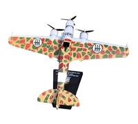 MOUDOAUER 1/144 Scale WWII Italy Savoia-Marchetti SM.79 Sparviero Bomber Model Alloy Model Diecast Plane Toy for Collection