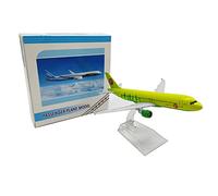 MOUDOAUER 1:400 Russia Air Siberia S7 Airbus 320 A320 Airplane Model Simulation Aircraft Model Aviation Model Aircraft Kits for Collection and Gift