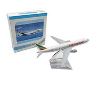 MOUDOAUER 1/400 Scale Ethiopian Cargo B777F Airplane Model Alloy Model Diecast Plane High Simulation Model for Collection