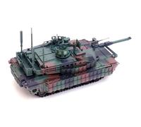 MOUDOAUER 1/72 Scale Alloy US M1A2 TUSK II Abrams Main Battle Tank Model Fighter Military Model Diecast Tank Model for Collection