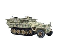 MOUDOAUER 1/72 Scale Alloy WWII German Sd. Kfz. 251/7 D Half Track PanzerTank Model Fighter Military Model Diecast Tank Model for Collection