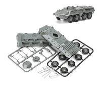 MOUDOAUER 1/72 Scale BTR-80 Wheeled Model Plastic Fighter Military Model Diecast Tank Model for Model Collection