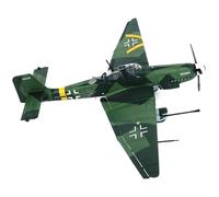 MOUDOAUER 1/72 Scale German Stuka JU-87G2 Attack Plane Model Alloy Model Diecast Plane Model for Collection