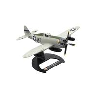 MOUDOAUER 1/72 Scale WWII USAAF Republic P-47D Thunderbolt Fighter Model Alloy Model Diecast Plane for Collection