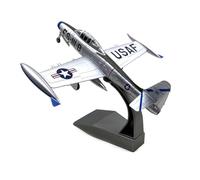 MOUDOAUER 1/72 Scale WWII USAF Republic F-84 Thunderjet Fighter Model Alloy Model Diecast Plane for Collection