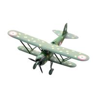 MOUDOAUER 1/75 Scale Italian CR.42 Eagle Fighter Aircraft Model Alloy Diecast Plane Model for Aircraft Collection
