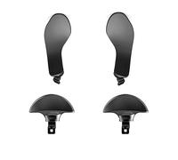 MOUDOAUER 4PCS Metal Rear Back Buttons for PS5 Edge Controller, Stainless Steel Replacement Paddles Interchangeable DIY Gaming Controller Upgrade Kit