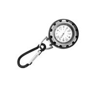 MOUDOAUER Backpack Clip On Band Carabiner Quartz Sports Fob Watch Luminous for Hikers Watch Carabiner Watch, Alloy