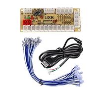 MOUDOAUER DIY Zero Delay Arcade USB Encoder Board to Joystick Kit for Mame Jamma PC Gaming Device Parts Accessories