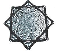 Mougee Classic Flow Star - 27" Diameter - Vibrant Patterns (Zebradelic)