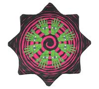 Mougee - Classic Flow Star - for Beginners & Advanced - Fun & Challenging Flow Toy - Vibrant Colors & Patterns - 27” Diameter - 15 Ounce Weight (Seeing Palms)