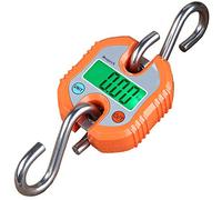 Mougerk Digital Hanging Scales Portable Heavy Duty Crane Scale 150 kg 300 lb 2 AAA Batteries(Not Included) (Orange)