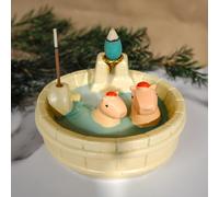 MOUGIGI White Capybara Backflow Incense Holder - Adorable Unique Design with Waterfall Effect for Relaxation & Aromatherapy | Perfect for Energy Cleansing,Yoga,Meditation,Zen Spaces, and Altar Decor