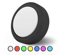 MOUJUCHI Puck Lights, RGB Under Cabinet Wireless LED Lights Battery Operated Dimmable RGB Night Light with Remote for Kitchen Closet Stair Shelf,1 Pack