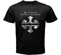 mouK Within Temptation Band Logo Men's Men T Shirt Black