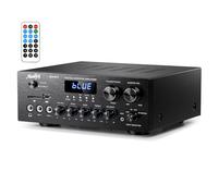 Moukey Bluetooth Amplifier Hifi, 2.0 Channel Stereo Receivers, 220W, MAMP1 | with USB, SD, AUX, RCA, MIC in, with Echo, Radio, LED, for Home Theater Speakers, Studio