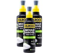 KILROCK MOULD AND MILDEW 3 PACK | BLAST AWAY CLEANER BRUSH ON GEL | FOR TILES AND GROUT | BATHROOM KITCHEN BASEMENT LAUNDRY ROOM CARAVAN BOATS OUTDOOR INDOOR | 250ml