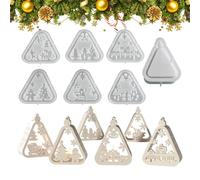 Mould for candle holders, reusable craft mould with 7 parts, silicone mould for Christmas lantern, for teenagers, beginners and professionals, for plaster and epoxy resin for living room