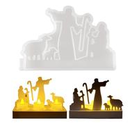 Mould for Candles, Reusable Home Decorations Easter Jesus | Non-Stick Wax and Soap Mould, for Cement Plaster Chocolate Decoration Home Kitchen Office Party Holiday
