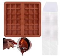 Mould for chocolate bars, silicone baking mould, moulds for desserts, for making chocolate sweets, filled chocolate bars, desserts, snacks and treats for holidays and Christmas