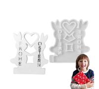 Mould for Easter Candle Holders - Non-Stick Mould in the Shape of a Bunny for Casting - Non-Stick for Easter Candle Holders in Silicone - for Lovers of DIY with Clay and Soap for Parties