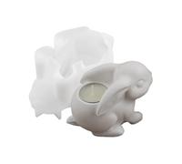 Mould for making candle holders, casting mould for rabbit figures for casting, silicone moulds for candle holders and decoration, for crafts, home decoration, crafts, concrete