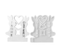 Mould for pouring tea light candles, non-stick heart shape, candle holder, silicone mould, for DIY lovers, home party, holidays, plaster, clay and soap