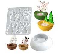 Mould For The Making Of Candlesticks And Candle Holders - Accessories For Molding With Epoxy And Christmas Plaster - Silicone Mould For Candle Holders | For Home Decoration Arts Crafts Fiest