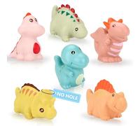 Mould Free Baby Bath Toys for 1 Year Olds, 6PCS Dinosaur Toys for Toddlers, Non-Toxic Kids Bath Toys for Boys and Girls, Pool and Bath Time Toys, Sensory Gifts for 1 2 3 4 Year Old