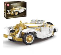 Mould King 10003 Technology Classic Car Model, 868 Pcs Retro Sports Car Building Kit for Kids Age 8+ (Static Version) (WX10003)