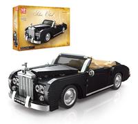 Mould King 10006 Technik Retro Car Building Block Model Car Kit, 1096 PCS MOC Sports Car Vehicles in a 1:14 Ratio, Classic Auto Collection Model Gift for Children/Adults