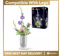 Mould King 10009 Wish-fulling Rose Flower Bouquet Building Set 1203 PCS