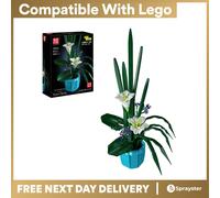Mould King 10023 Fairy Lily Bouquet Flower Building Set 1513pc Bricks
